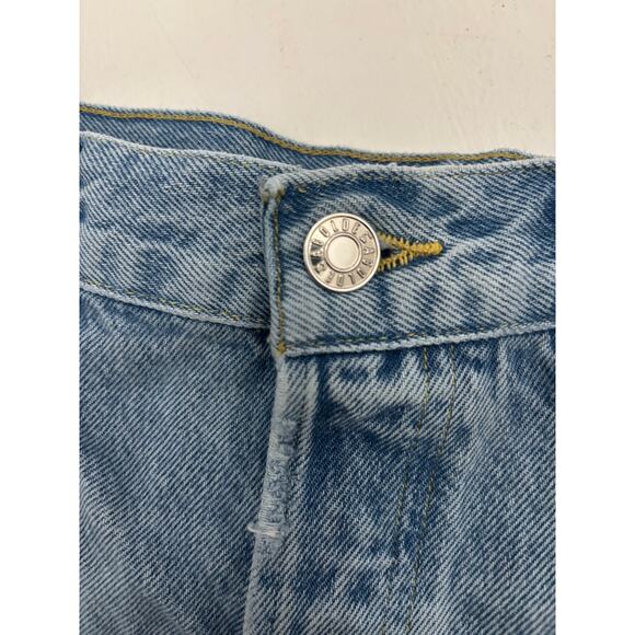 AGOLDE Parker Denim Cutoff Shorts Women’s 29 High Rise Distressed Raw Hem light - Picture 3 of 10